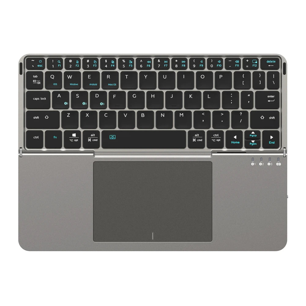 Foldable Bluetooth Keyboard Touchpad
